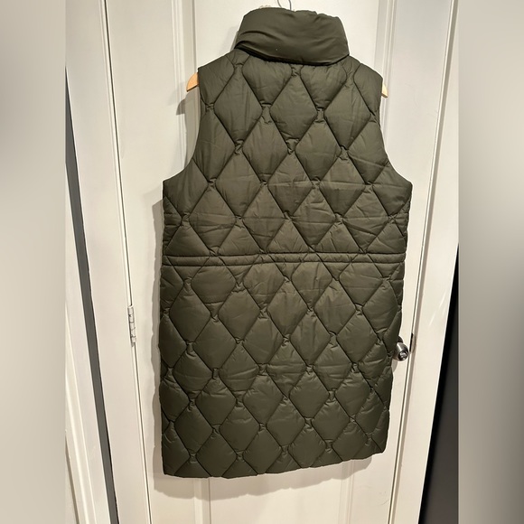 Barbour Long Down Vest, dark green, women’s 12/14 - Picture 3 of 4